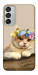 Чохол Cat in flowers для Galaxy M15 5G