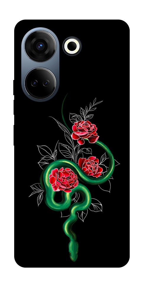 Чохол Snake in flowers для TECNO Camon 20 Pro (CK7n)