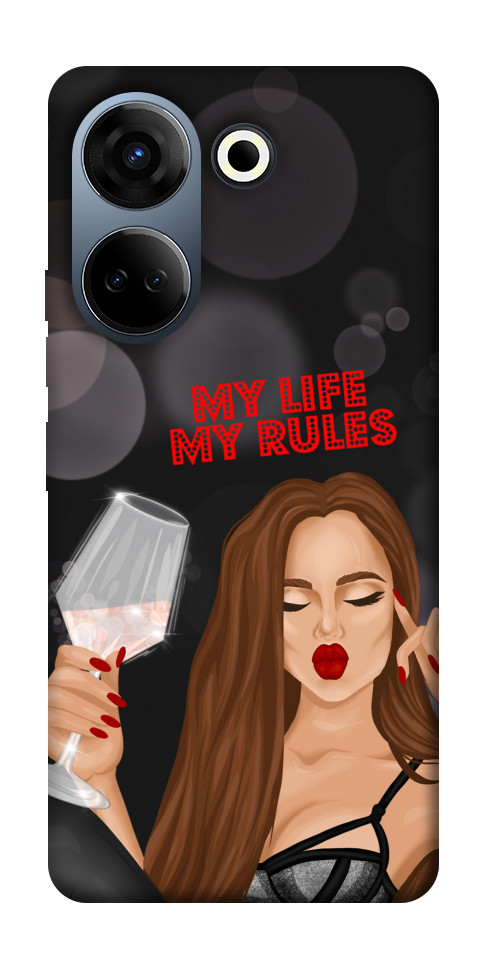 Чехол My life my rules для TECNO Camon 20 Pro (CK7n)