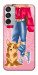 Чохол Girl and corgi для Galaxy M15 5G