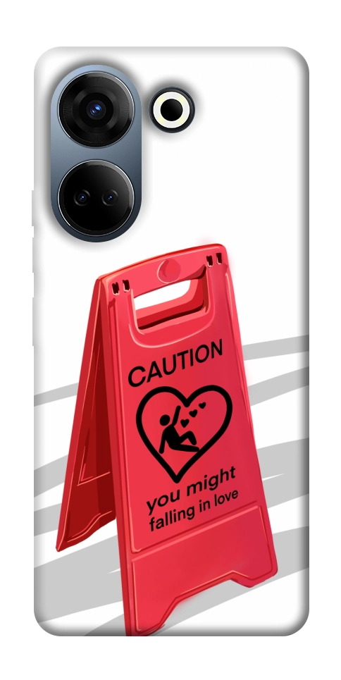 Чохол Caution falling in love для TECNO Camon 20 Pro (CK7n)