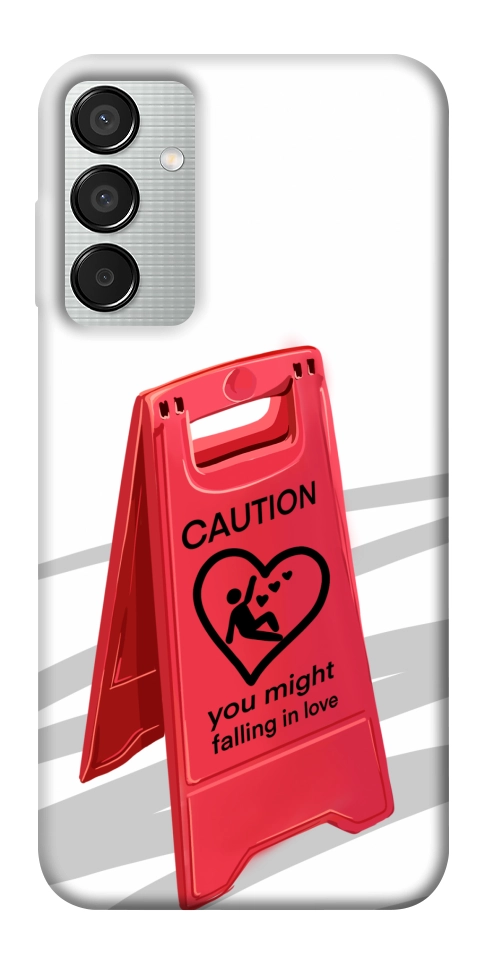 Чохол Caution falling in love для Galaxy M15 5G