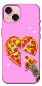 Чехол Pizza Love для iPhone 15