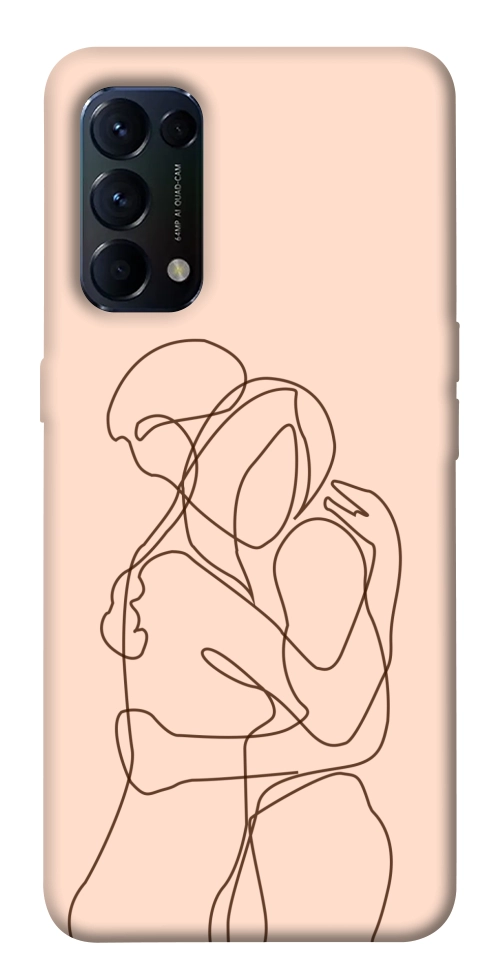 Чехол Couple line для Oppo Reno 5 4G