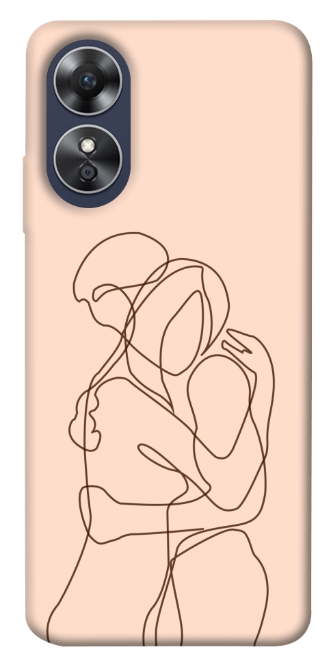 Чехол Couple line для Oppo A17