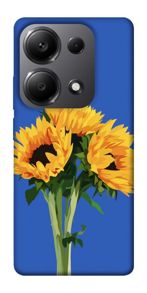 Чехол Bouquet of sunflowers для Xiaomi Redmi Note 13 Pro 5G