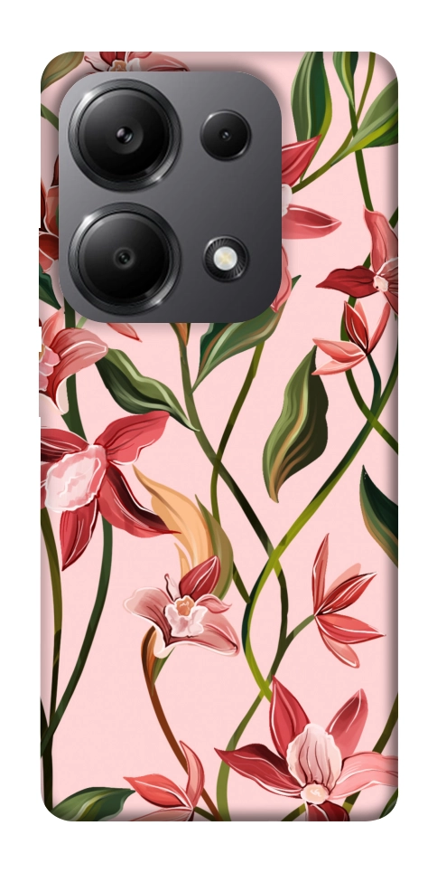 Чехол Floral motifs для Xiaomi Redmi Note 13 Pro 5G