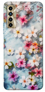 Чехол Floating flowers для TECNO Camon 17P