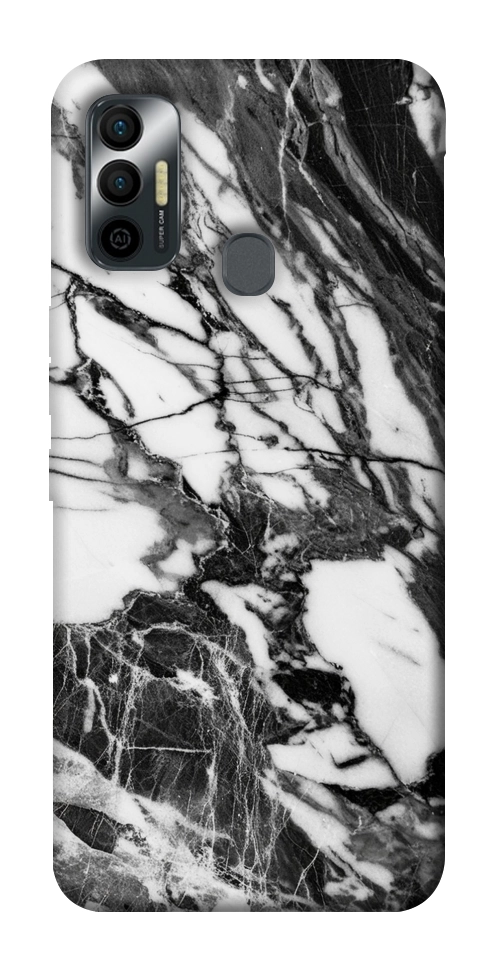 Чехол Calacatta black marble для TECNO Spark 7