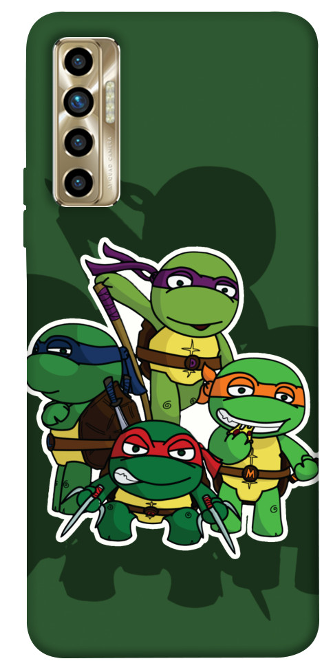 Чохол Green turtles для TECNO Camon 17P