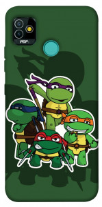 Чехол Green turtles для TECNO Pop 5