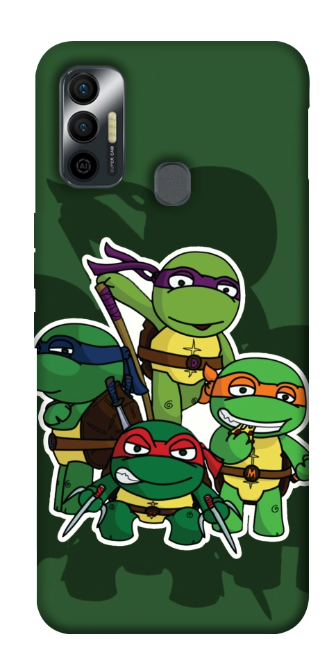 Чехол Green turtles для TECNO Spark 7