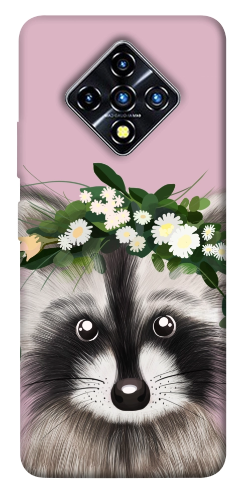 Чехол Raccoon in flowers для Infinix Zero 8