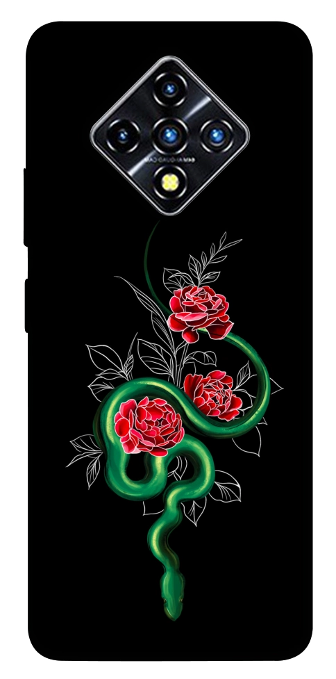 Чехол Snake in flowers для Infinix Zero 8