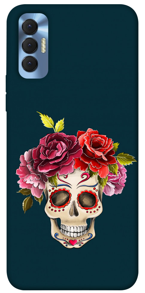 Чехол Flower skull для TECNO Spark 8P