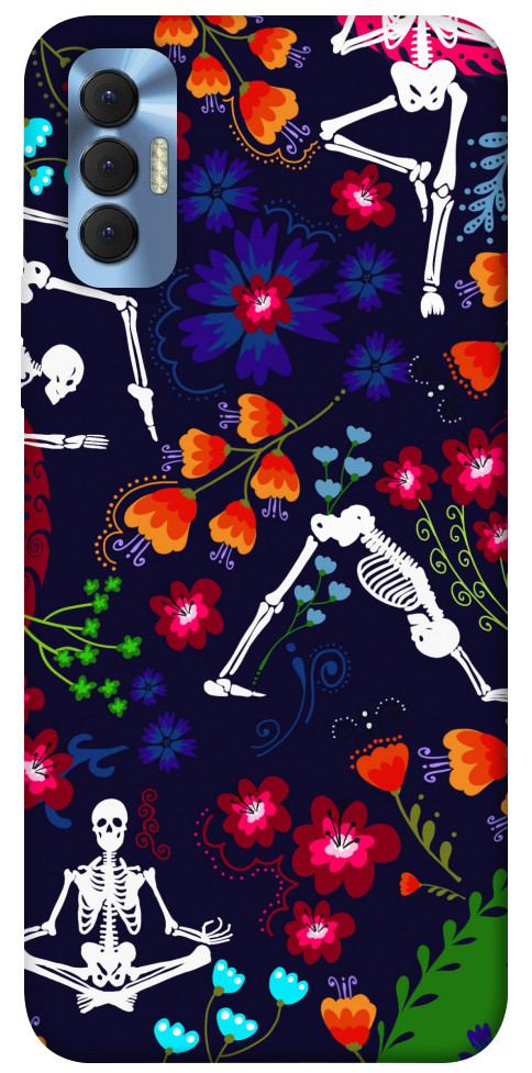 Чехол Yoga skeletons для TECNO Spark 8P