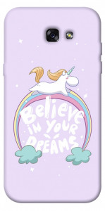 Чехол Believe in your dreams unicorn для Galaxy A7 (2017)