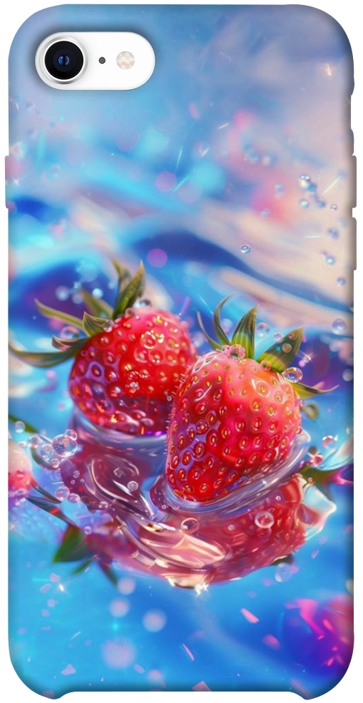 Чохол Red Strawberry для iPhone SE (2020)