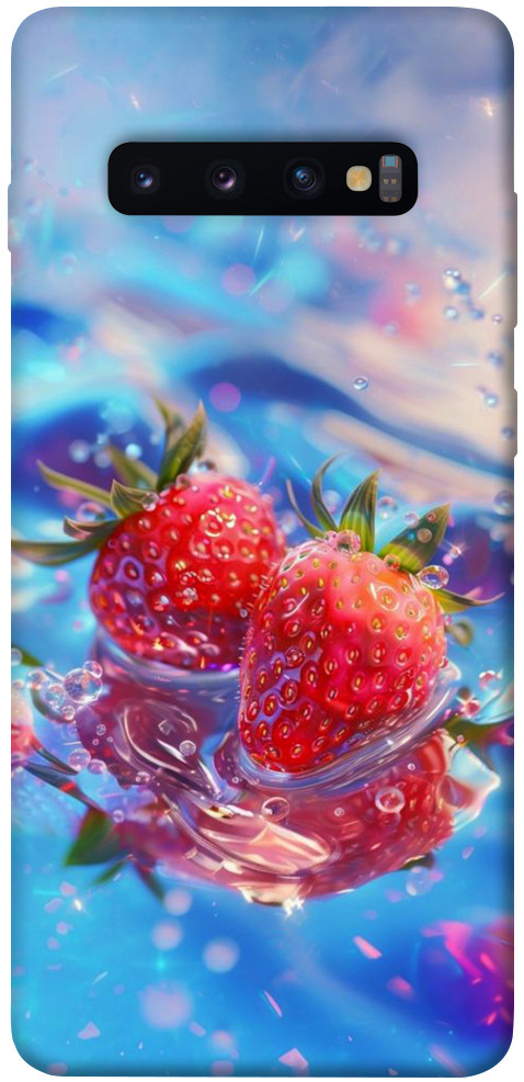 Чехол Red Strawberry для Galaxy S10 Plus (2019)