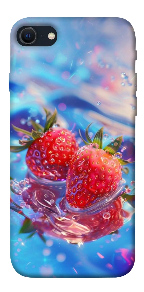 Чехол Red Strawberry для iPhone SE (2022)