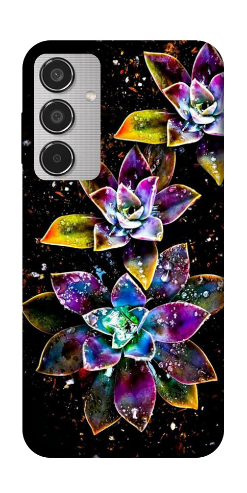 Чохол Flowers on black для Galaxy M35 5G