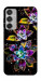 Чохол Flowers on black для Galaxy M35 5G