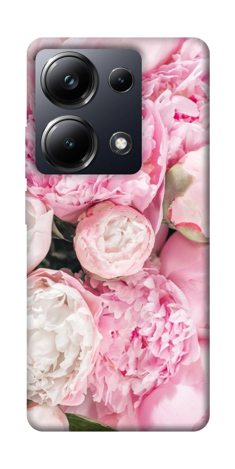 Чехол Pink peonies для Xiaomi Poco M6 Pro 4G