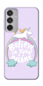 Чохол Believe in your dreams unicorn для Galaxy M35 5G