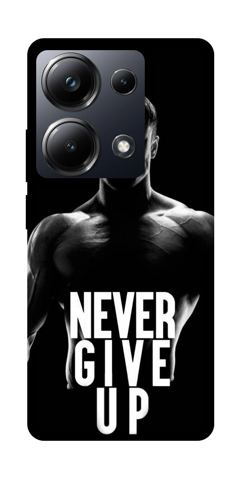 Чехол Never give up для Xiaomi Poco M6 Pro 4G