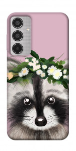 Чехол Raccoon in flowers для Galaxy M35 5G