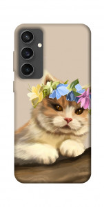 Чехол Cat in flowers для Galaxy S24 FE