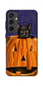 Чохол Cat and pumpkin для Galaxy S24 FE