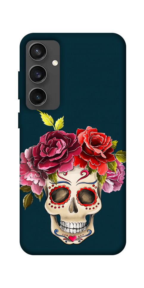 Чохол Flower skull для Galaxy S24 FE