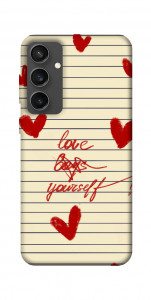 Чехол Love yourself для Galaxy S24 FE