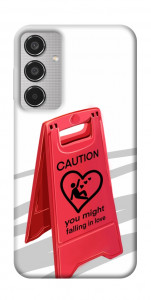 Чохол Caution falling in love для Galaxy M35 5G