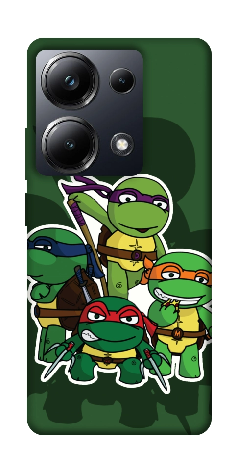 Чехол Green turtles для Xiaomi Poco M6 Pro 4G