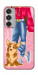 Чохол Girl and corgi для Galaxy M35 5G