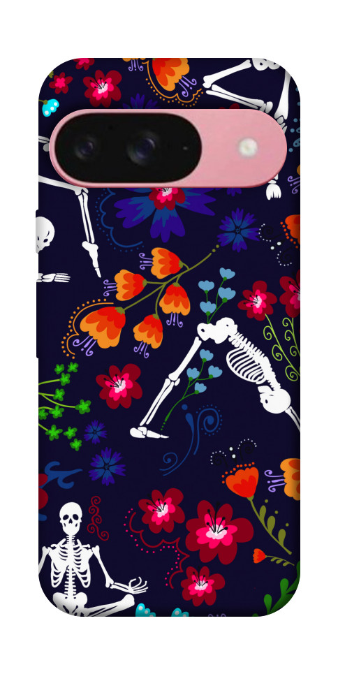 Чехол Yoga skeletons для Google Pixel 9