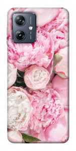 Чехол Pink peonies для Motorola Moto G54