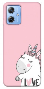 Чехол Unicorn love для Motorola Moto G84