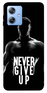 Чехол Never give up для Motorola Moto G84