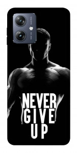 Чехол Never give up для Motorola Moto G54