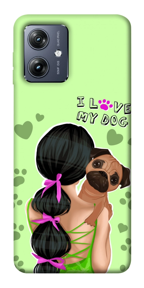 Чохол Love my dog для Motorola Moto G54