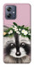 Чохол Raccoon in flowers для Motorola Moto G54