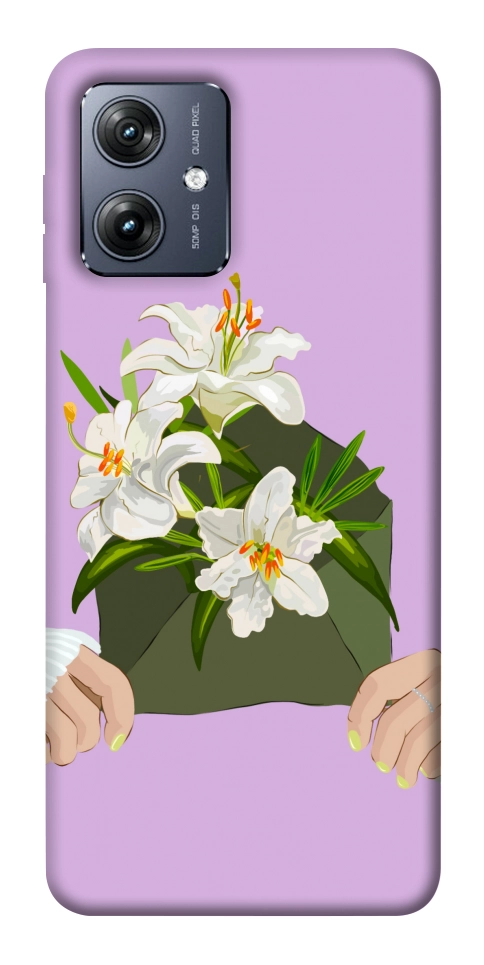 Чохол Flower message для Motorola Moto G54