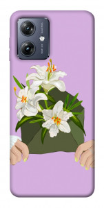 Чехол Flower message для Motorola Moto G54