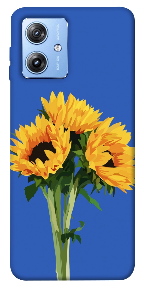 Чехол Bouquet of sunflowers для Motorola Moto G84