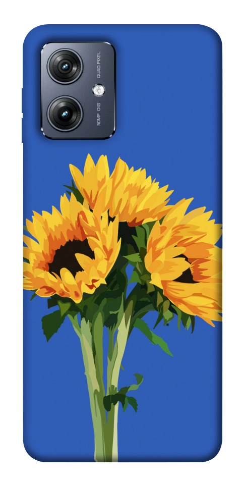 Чехол Bouquet of sunflowers для Motorola Moto G54