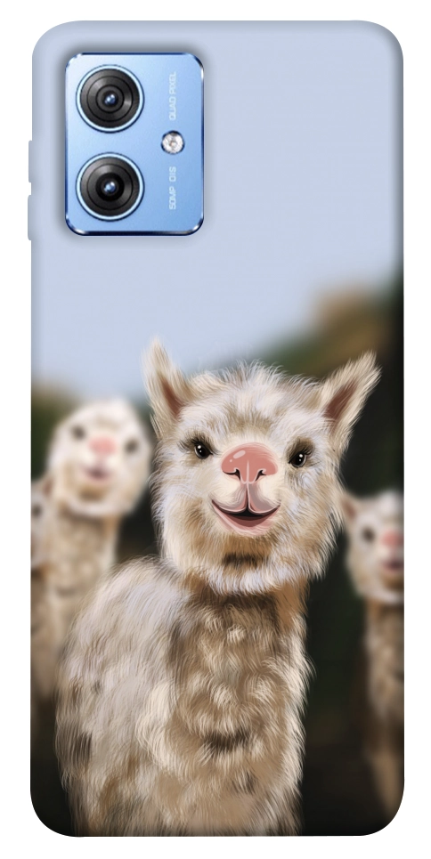 Чехол Funny llamas для Motorola Moto G84