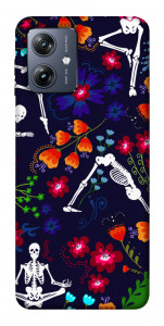 Чехол Yoga skeletons для Motorola Moto G54